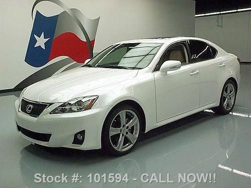 2011 lexus is250 auto paddle shift sunroof spoiler 20k texas direct auto