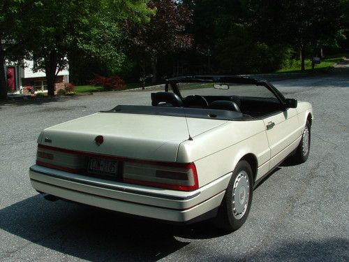 NO RESERVE - 1990 Caddy Allante Convertible, 108k, Pearl White, Black Leather, image 11