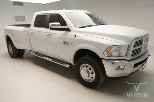 2012 drw laramie longhorn crew 4x4 navigation leather heated cummins diesel