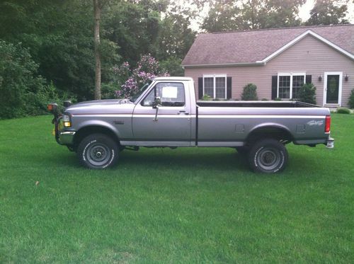 1997 ford f250 with plow 4 x4 pick up truck