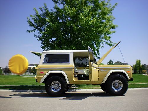 1972 ford bronco sport 4x4 recently restored hundred percent rust free