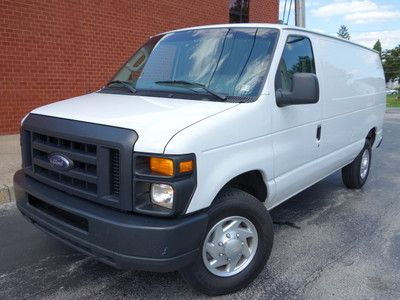 Ford e-350 5.4l v8 cargo van power windows locks cold a/c autocheck  no reserve