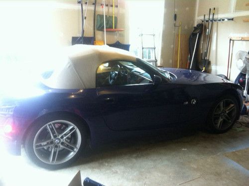 2006 bmw blue z4 m series roadster convertible