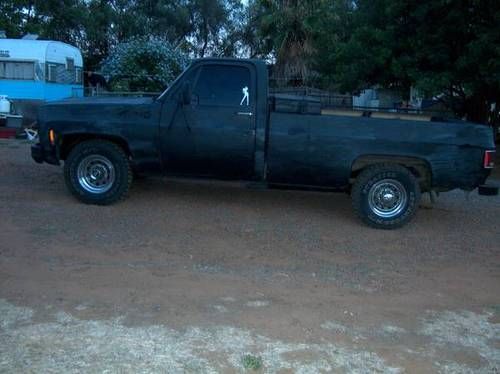 1976 gmc sierra 3/4 ton long bed, black,tan, used, single cab