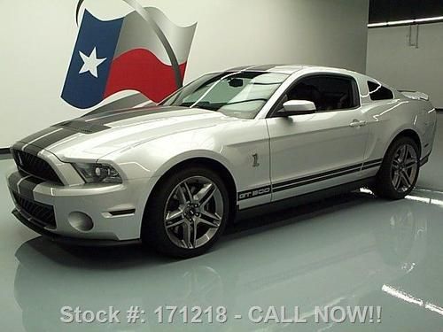 2010 ford mustang shelby gt500 svt cobra 6-spd nav 24k! texas direct auto