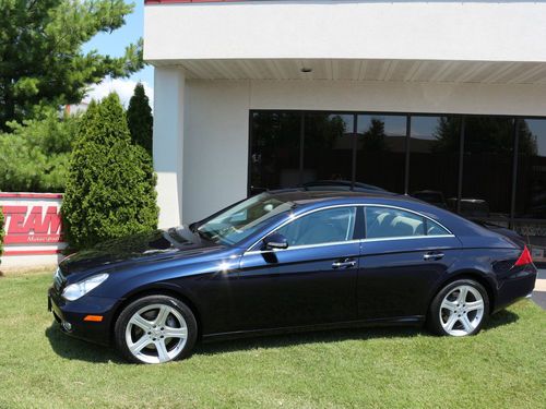 2006 mercedes cls500 sedan - blue/tan - 32k mi - vent seats - nav - clear bra