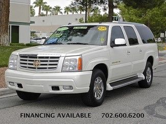 Esv - very desirable pearl white - awd (4x4) - 2nd row captains - 3rd row seat