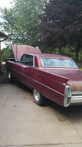 1964 coupe deville cadillac hard top 2 door fender skirts