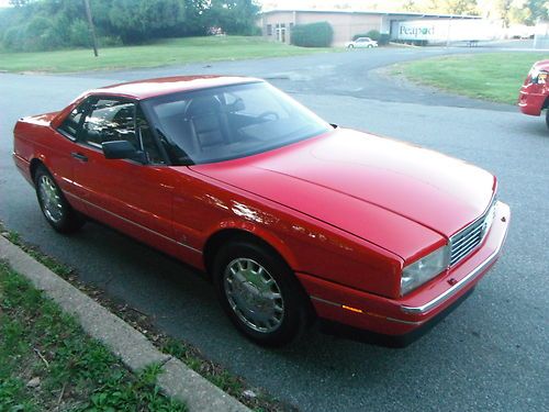 92 CADILLAC ALLANTE HARD TOP CONVERTIBLE BLACK LEATHER 97000 MILES RUNS PERFECT, US $6,500.00, image 3