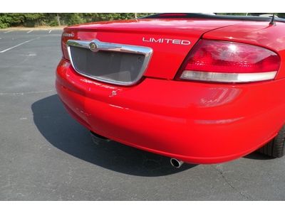 CHRYSLER SEBRING LIMITED 1 OWNER GEORGIA OWNED LOCAL TRADE HEATED NO RESERVE, image 17