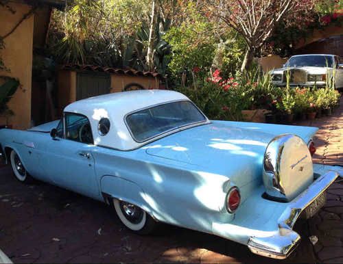 1957 ford thunderbird convertible baby blue