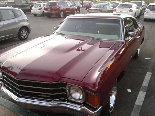 1972 chevrolet chevelle malibu 302 v8 supercharged rebuilt