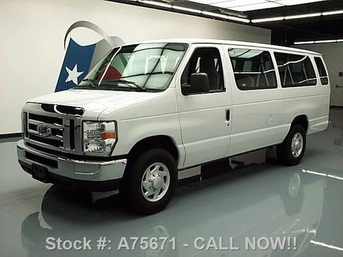 2012 ford e350 ext 15passenger van 5.4l v8 cd audio 38k texas direct auto