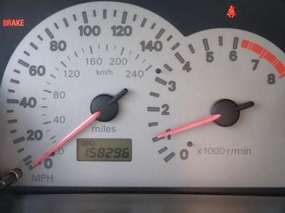 NO RESERVE 2001 158296 MILES MANUAL 5SPEED 2DOOR GT CLEAN CARFAX RED BLACK, image 6