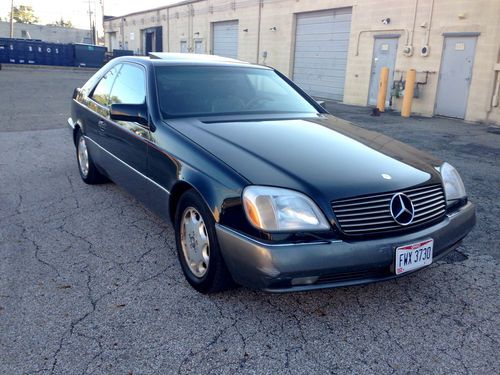 1995 mercedes s-500 coupe black/black souther car adult owned non smoker