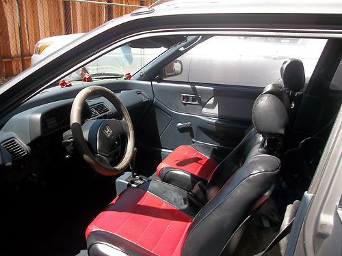 DX, HB, ORIG HONDA PARTS CLEAN INSIDE, LEATHER, STEREO, DOOR LOCK ALARM, GREY, US $2,900.00, image 4