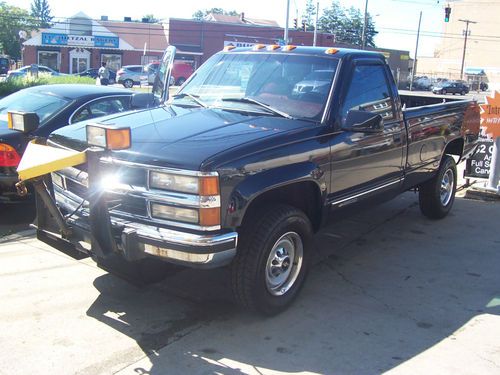 1995 chevy 4x4 2500 6.5 turbo diesel fisher snow plow