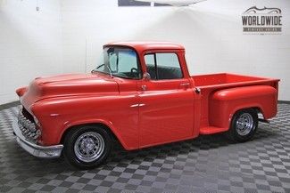 1955 rare chevy big window street rod pickup truck! frame off restored! v8!!