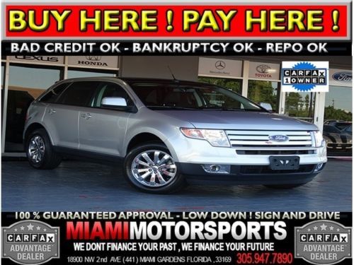 We finance '10 suv 1 owner chrome wheels leather panoramic sunroof sync equipped