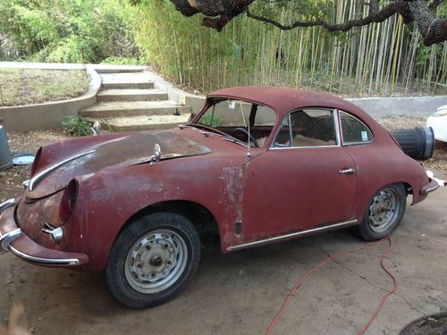 1961 porsche 356 b    1600 super     reutter coupe        original