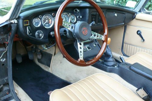 1973 MGB ROADSTER CONVERTIBLE CHROME BUMPERS GREAT DRIVER, image 19