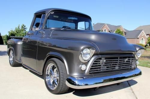 57 chevy pickup big window custom frame off restored