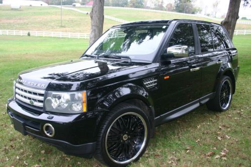 2006 06 supercharged range rover sport all options, black on black