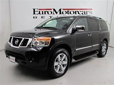 Nissan armada platinum leather navigation chrome best deal local 13 12