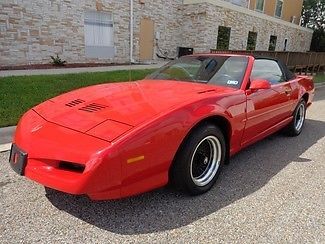 1992 firebird trans am convertible 5.0l tpi ho v8 auto leather only 24k miles!!!