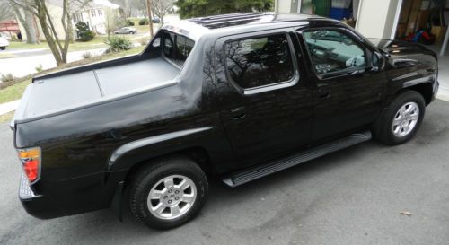 2008 honda ridgeline rtl crew cab pickup 4-door 3.5l black mint!