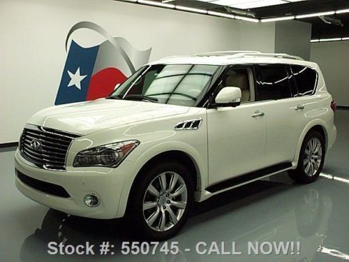 2013 infiniti qx56 theater sunroof nav dual dvd 22&#039;s 8k texas direct auto