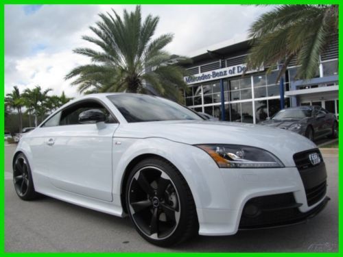13 white t-t quattro 2l i4 s-tronic s-line awd coupe *navigation *low miles *fl
