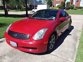 Red 2003 ininity g35 coupe
