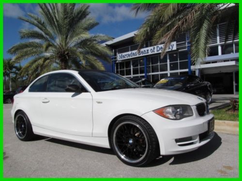 08 white 128-i 3l i6 steptronic coupe *power seats *18 inch alloy wheels*florida