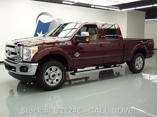 2012 ford f-250 lariat diesel fx4 4x4 nav rear cam 30k texas direct auto