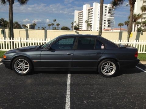 2000 bmw 740i sport, metalic gray x gray leather, 189.5k, gps, sun roof, lqqk