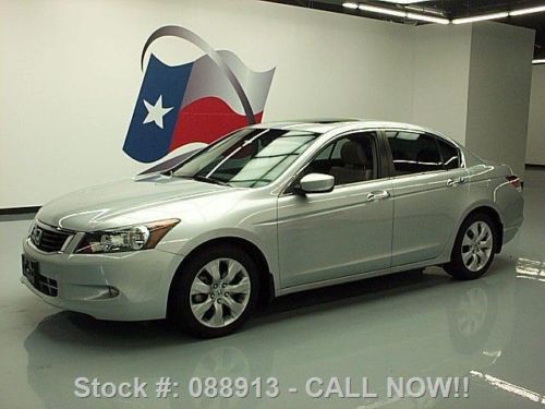 2008 honda accord ex-l v6 sedan leather sunroof nav 44k texas direct auto