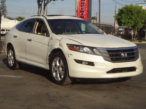 2010 honda accord crosstour ex-l damaged salvage runs! cooling good low miles!!!