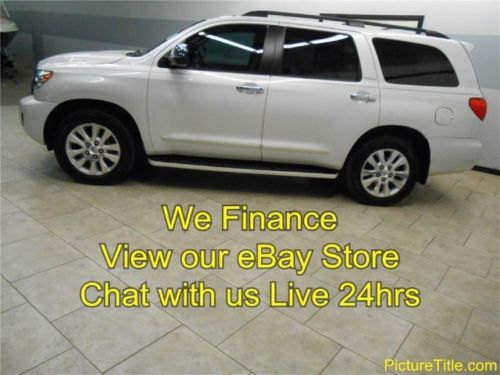 08 sequoia platinum 4wd gps navi camera tv dvd heat cool seats we finance texas