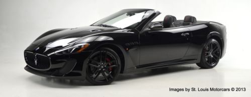 New 2013 maserati gran turismo mc convertible nero nero 267 miles!