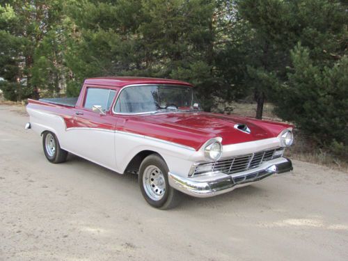Classic 1957 ford ranchero -  98% restored - metallic red &amp; white