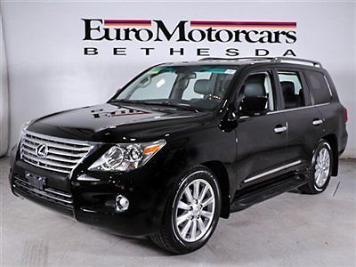 Black onyx leather navigation 4wd financing 10 lx570 08 land cruiser warranty md