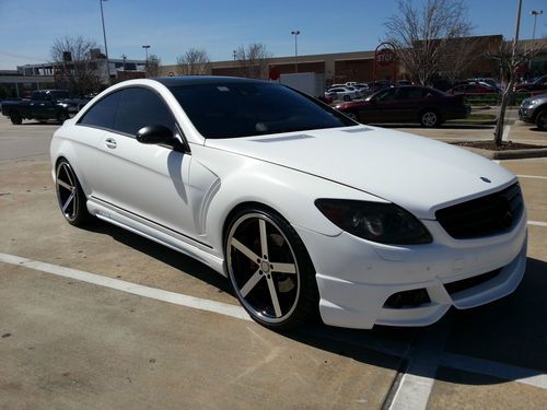 2008 mercedes cl550 satin matte white! over $40k in upgrades! wald aero kit!