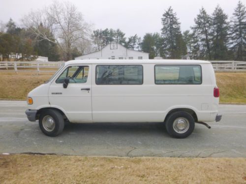 1994 dodge d250 3/4 ton window cargo van one owner low miles no reserve