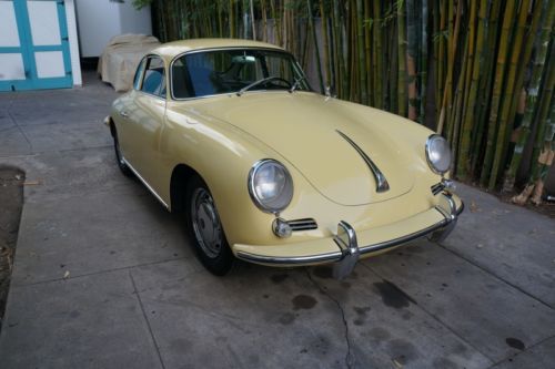 1965 porsche 356 sc coupe - matching #&#039;s - california black plate -