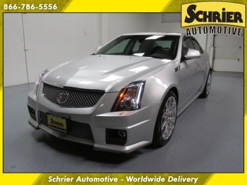 2009 cadillac cts-v silver rwd bose audio navigation hid&#039;s paddle shifters