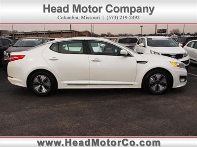 2011 kia hybrid optima ex low miles 4 dr sedan automatic, 2.4l snow white pearl