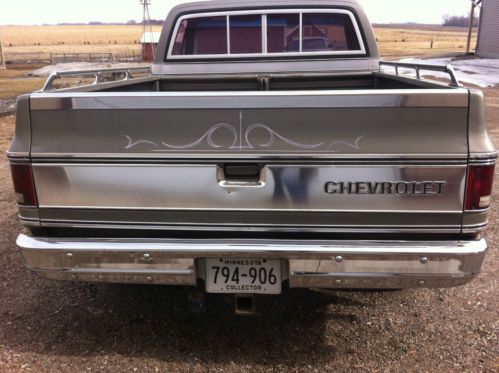 1976 chevrolet chevy shortbox shortbed short swb silverado 454 original pickup, image 2
