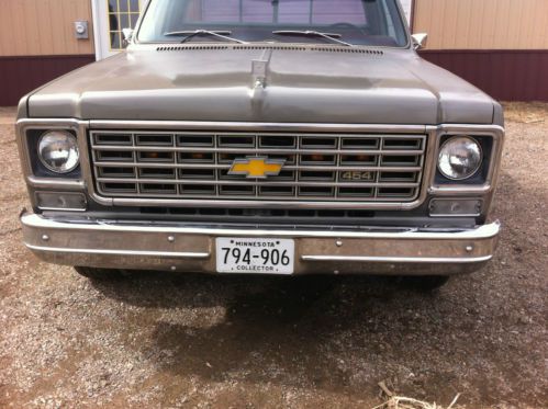 1976 chevrolet chevy shortbox shortbed short swb silverado 454 original pickup, image 6