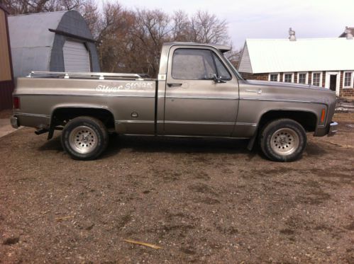 1976 chevrolet chevy shortbox shortbed short swb silverado 454 original pickup, image 23